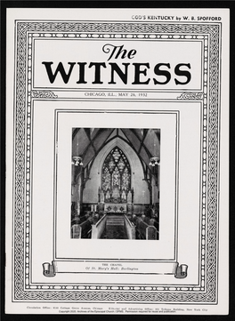 1932 the Witness, Vol. 16, No. 40