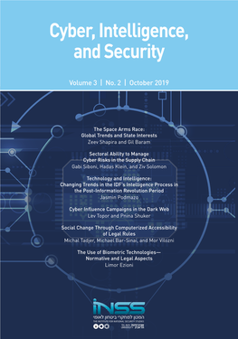 Cyber, Intelligence, and Security Volume 3 | No