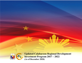 Updated Calabarzon Regional Development Investment Program 2017 – 2022 (As of December 2020)