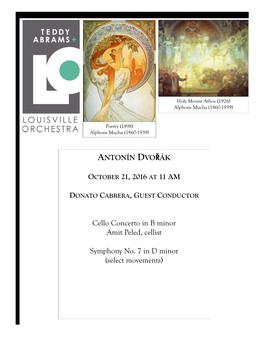 OCTOBER 21, 2016 at 11 AM Cello Concerto in B Minor Amit Peled