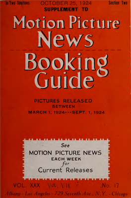 Motion Picture News Booking Guide (1924)