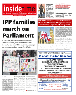 IPP Families March on Parliament