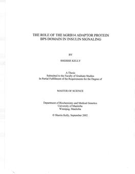 Bps Domain in Insulin Signaling