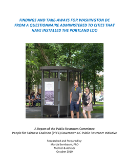 Portland Loo Full Report, Oct. 2019