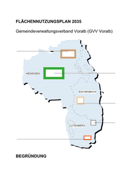 FLÄCHENNUTZUNGSPLAN 2035 Gemeindeverwaltungsverband Voralb