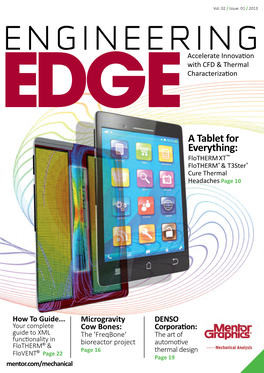 A Tablet for Everything: Flotherm XT™ Flotherm® & T3ster® Cure Thermal Headaches Page 10