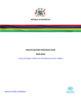 Health Sector Strategic Plan 2020-2024