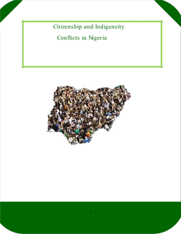 Citizenship and Indigeneity Conflicts in Nigeria