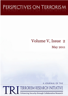 Volume V, Issue 2 May 2011 PERSPECTIVES on TERRORISM Volume 5, Issue 2