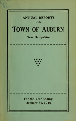 Annual Reports of the Selectmen and Treasurer, the Highway Agent and All