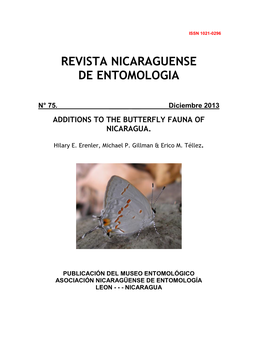 Revista Nicaraguense De Entomologia N°
