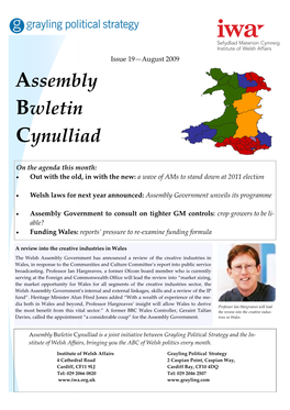 Assembly Bwletin Cynulliad