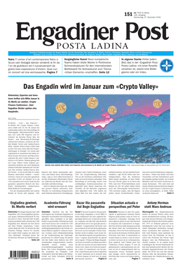 Das Engadin Wird Im Januar Zum «Crypto Valley»