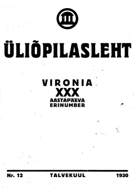 Vironia Xxx Aastapäeva Erinumber