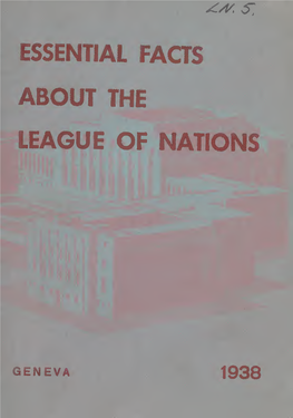 Essential Facts About the League of Nations