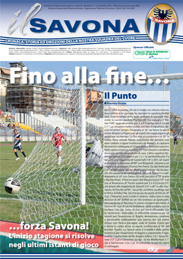 …Forza Savona! Bomber Tarallo