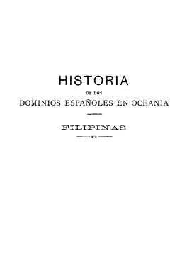 Historia De Los Dominios Españoles En Oceanía, Filipinas