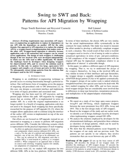 Patterns for API Migration by Wrapping