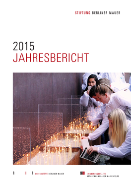 Jahresbericht 2015 Jahresbericht