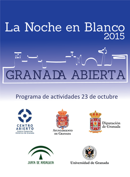 Programa De Actividades 23 De Octubre ACTIVIDADES