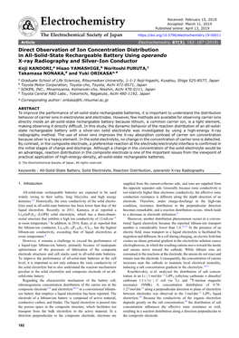 Direct Observation of Ion Concentration Distribution in All