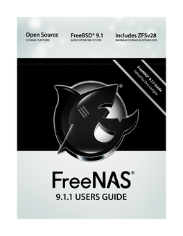 Freenas® 9.1.1 Users Guide Page 2 of 276 Table of Contents Section 1: Introduction and Installation 1 Introduction