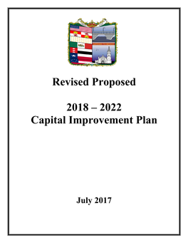 Revised Proposed 2018 – 2022 Capital Improvement Plan