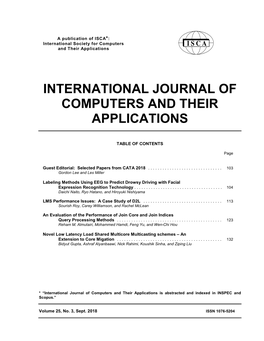 A Publication of ISCA