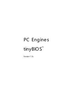 PC Engines Tinybiostm
