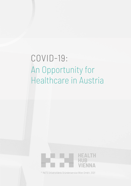 COVID-19: an Opportunity for Healthcare in Austria