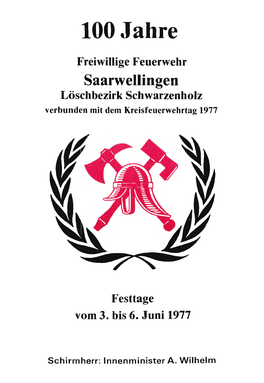 1977 100 Jahre Feuerwehr Schwarzenholz