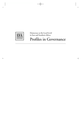 Democracy at the Local Level in East and Southern Africa: Profiles in Governance