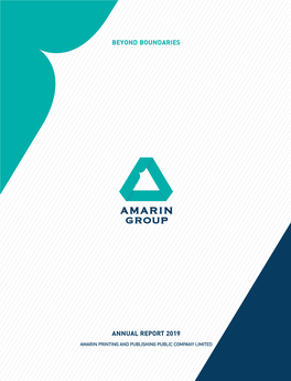 Annual Report 2019 Amarin Printing and Publishing Public Company Limited Amarin Printing and Publishing Public Company