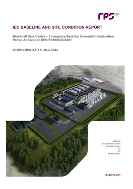 Ied Baseline and Site Condition Report