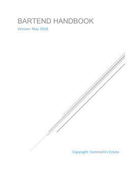 Commellini's Bartender Handbook