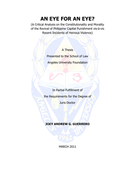 AUF Law Thesis