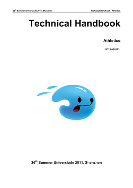 Technical Handbook / Athletics Technical Handbook