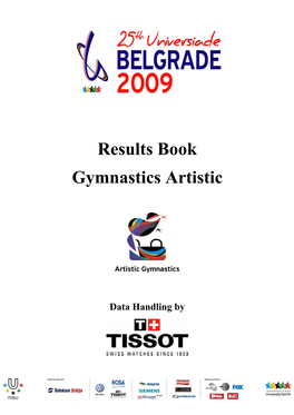 Results Book Gymnastics Artistic