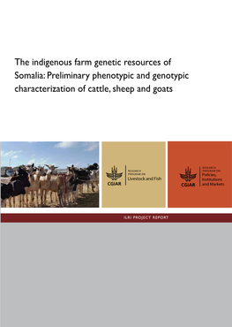 The Indigenous Farm Genetic Resources of Somalia: Preliminary Phenotypic and Genotypic Characterization of Cattle, Sheep and Goats