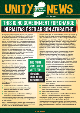 This Is No Government for Change Ní Rialtas É Seo Ar Son Athraithe