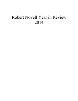 Robert Novell Year in Review 2014