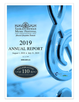 2019 ANNUAL REPORT August 1, 2018 • July 31, 2019