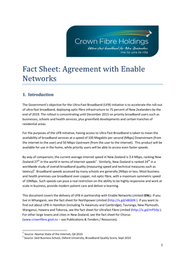 Fact Sheet – Agreement with Enable Networks.Pdf