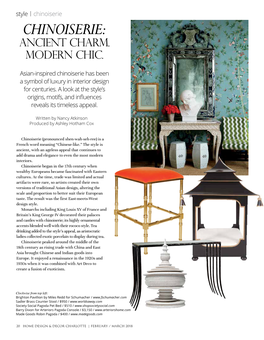 Chinoiserie: Ancient Charm