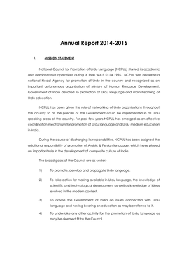 Annual Report 2014-2015