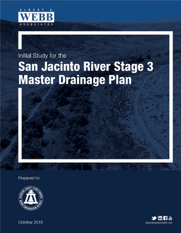 Initial Study for the San Jacinto River Stage 3 Master Drainage Plan