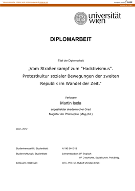 Diplomarbeit