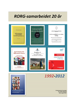 RORG-Samarbeidet 20 År (1992-2012)