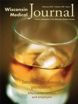 Wisconsin Medical Journal Cover 109No1