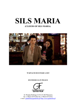 Sils Maria (Clouds of Sils Maria)